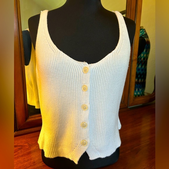 7 for all Mankind silk blend knit top. Size M.  NWOTGS - Picture 1 of 4